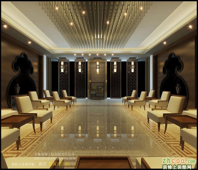 綠色高檔通用茶餐廳茶館茶樓門頭設(shè)計(jì)模板下載-編號(hào)1849.